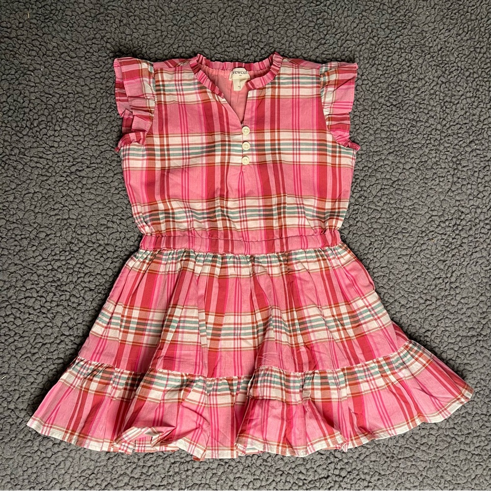 J Crew Crewcuts Plaid Madras Spring Summer Dress 2 2T  new!